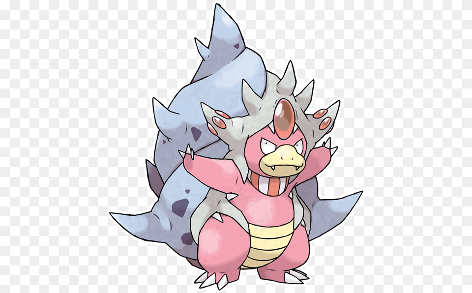 Mega Slowbroslowking By Pokeluka Pokemon Fake Pokemon, Book, Comics, Publication, Animal Png Image