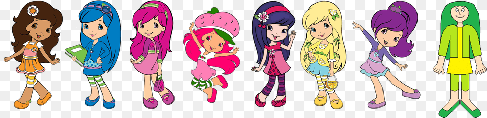 Mega Strawberry Shortcake Cast Cast Strawberry Shortcake Cartoon, Book, Comics, Publication, Baby Free Png