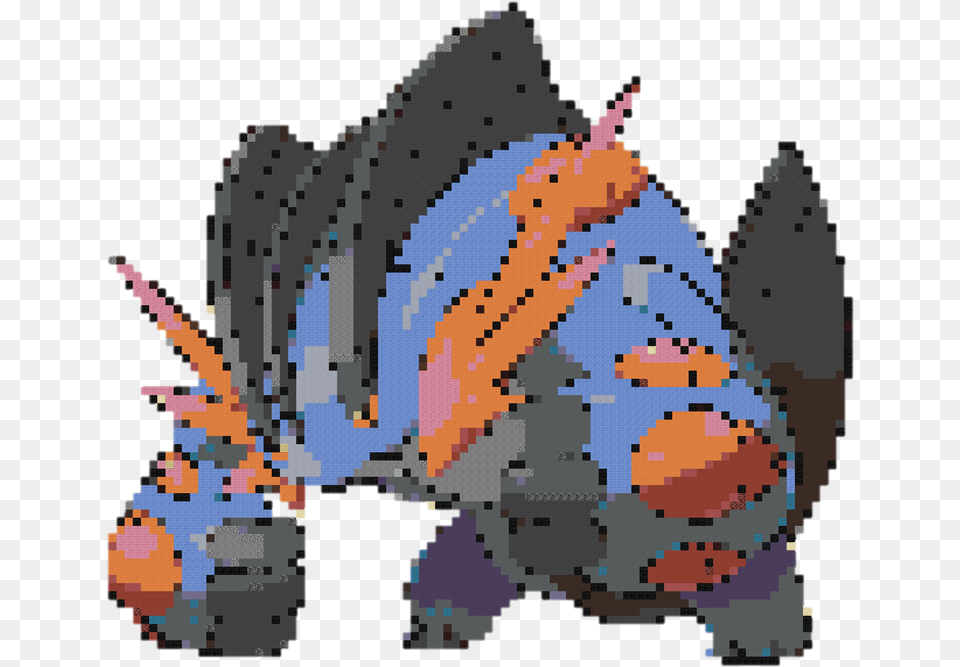 Mega Swampert Pixel Art Mega Swampert Pokemon Go, Person, Face, Head Free Png Download