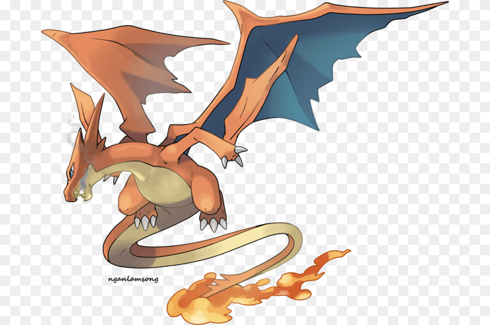 Megacharizard By Nganlamsong Mega Charizard Y, Dragon, Person Free Png