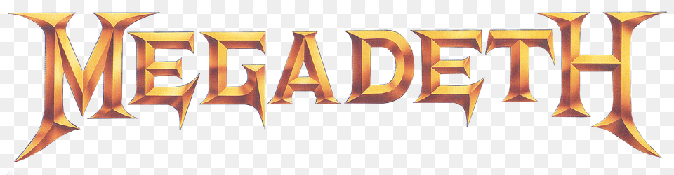 Megadeth Logo Gold, Book, Publication, Text Free Png