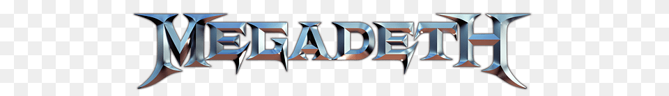 Megadeth Logo Silver, Emblem, Symbol, Art, Text Png Image