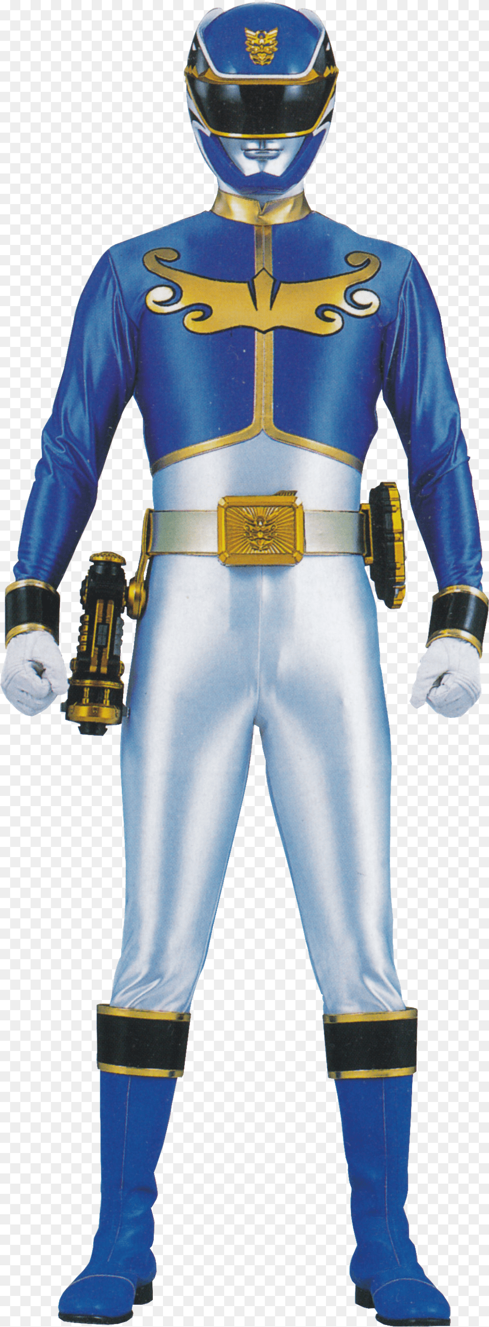 Megaforce Noah Carver 01 Blue Megaforce Ranger, Person, Clothing, Costume, Adult Free Png Download