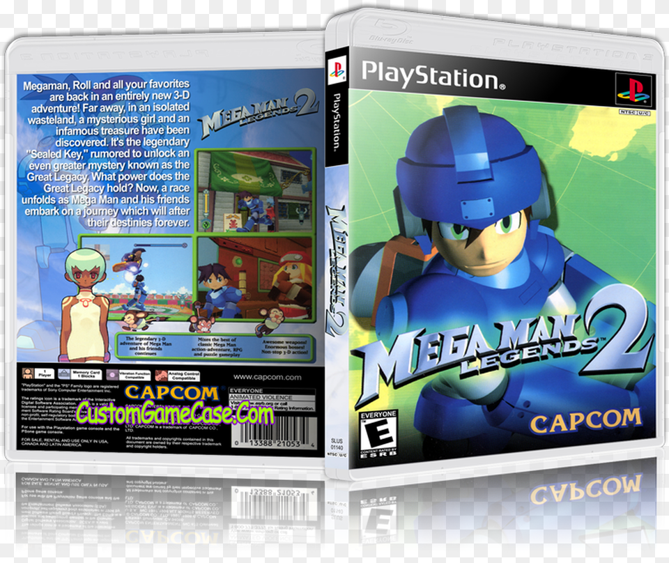 Megaman Legends Power Stone Ps, Helmet, Person, Book, Publication Free Png Download