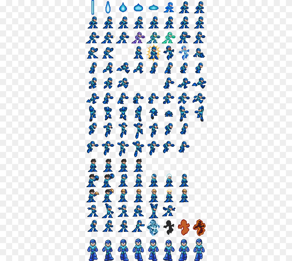 Megaman Sprite Megaman Sprite Sheet, Accessories, Person, Earring, Jewelry Free Png Download