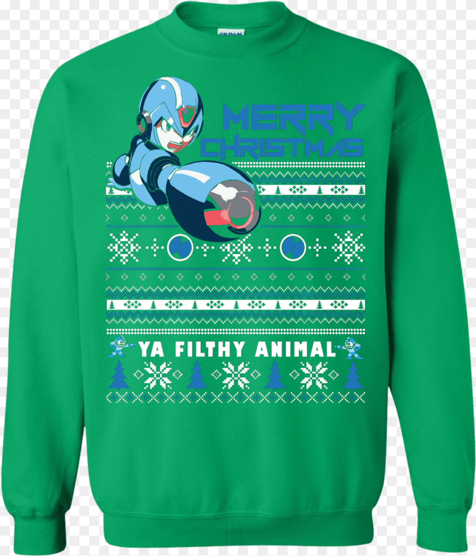 Megaman Ugly Sweaterdata Id Fork Lift Driver Shirt, Clothing, Sweatshirt, Sweater, Knitwear Png Image