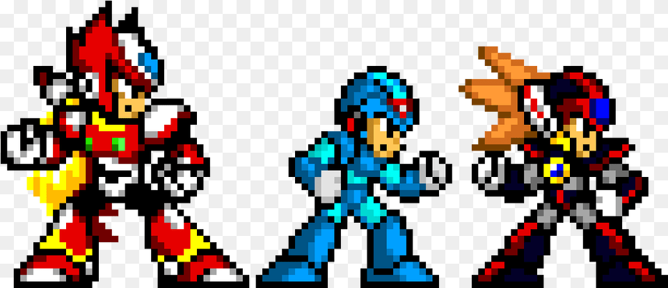 Megaman X Protagonists Megaman X Pixel Art, Person, Game, Super Mario Png Image