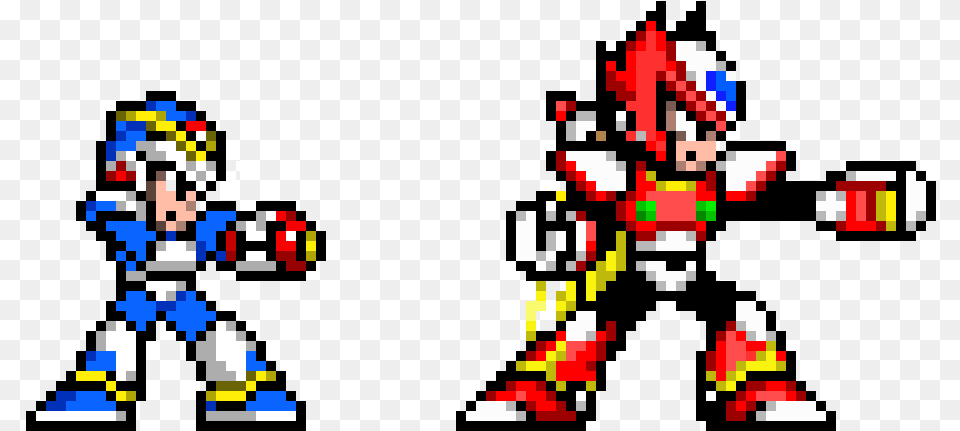 Megaman X U0026 Zero Pixel Art Maker Megaman X Pixel Art, Qr Code, Game, Super Mario Free Png Download