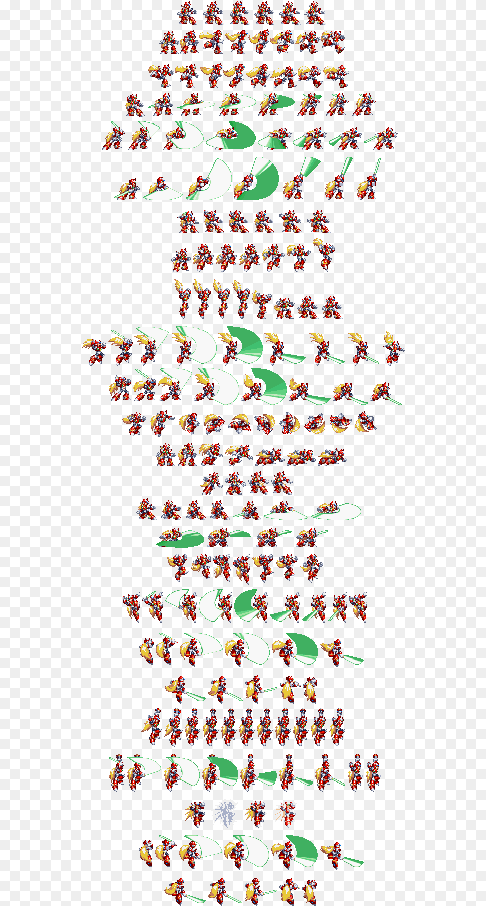 Megaman X6 Zero Sprites, Art, Graphics, Pattern, Floral Design Png Image