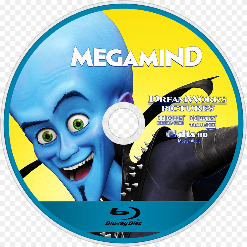 Megamind Blu Ray Labels, Disk, Dvd, Baby, Person Png Image