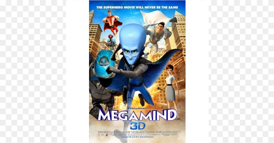 Megamind Megamind Movie Poster, Adult, Female, Person, Woman Free Png Download