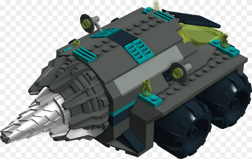 Megamole Lego Giant Drill, Armored, Military, Tank, Transportation Free Png