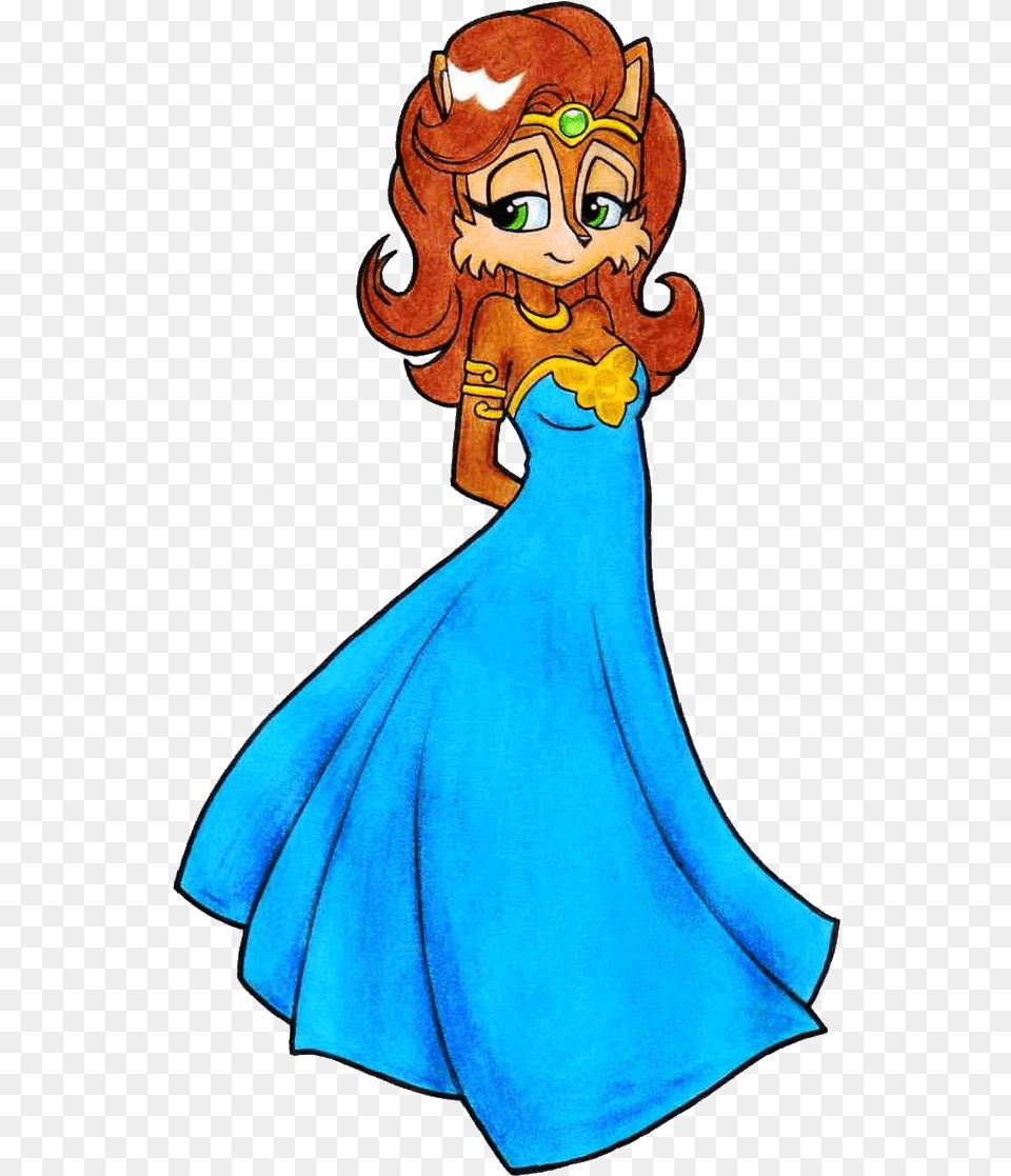 Megan Acorn Princess Sally Acorn Dress, Adult, Wedding, Person, Formal Wear Free Png Download