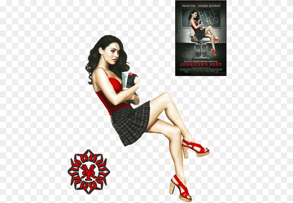 Megan Fox Jennifers Body, Footwear, Skirt, Shoe, Clothing Png