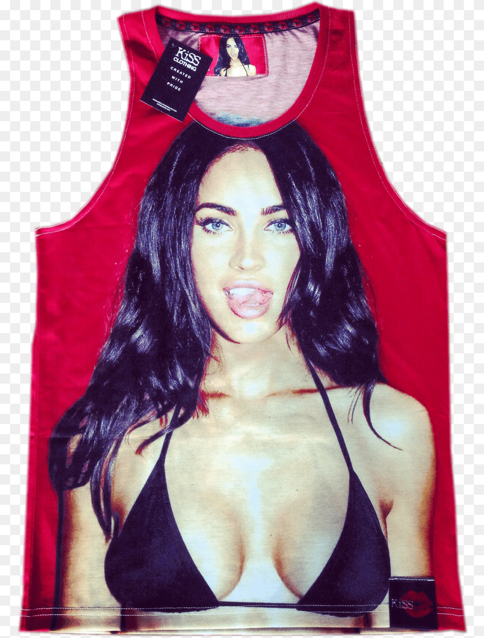 Megan Fox Kiss Basketball Vest Megan Fox, Swimwear, Clothing, Adult, Person Free Png Download