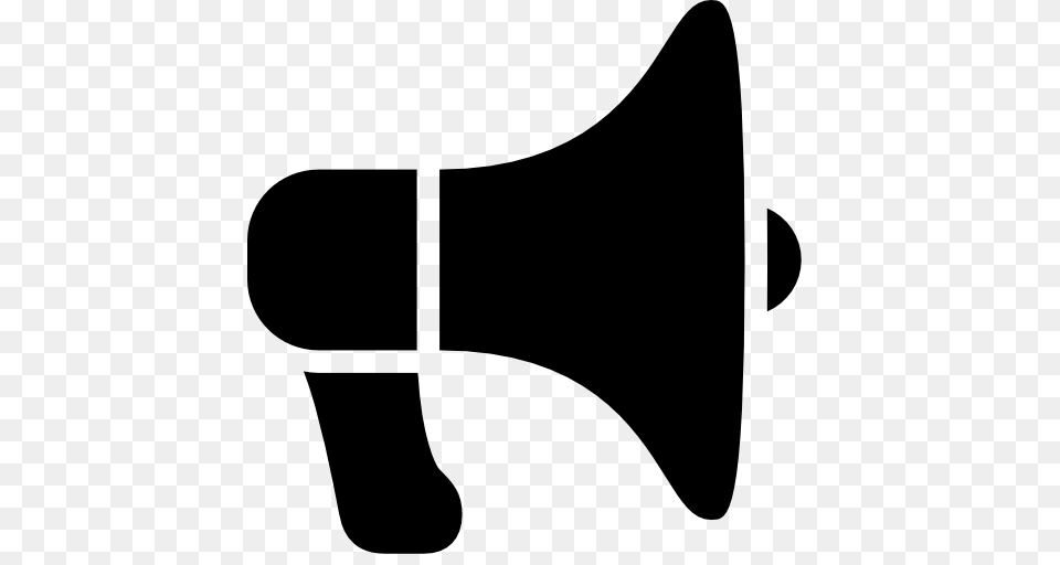 Megaphone, Gray Png