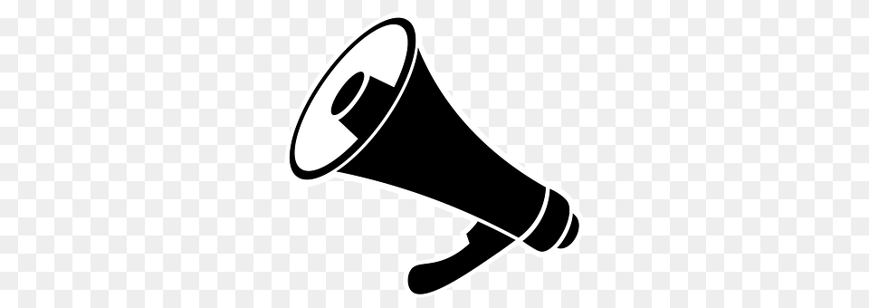 Megaphone Stencil, Electronics, Speaker Free Png