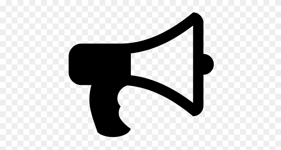 Megaphone, Gray Png