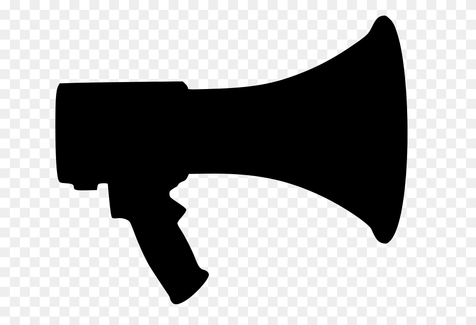 Megaphone, Gray Png