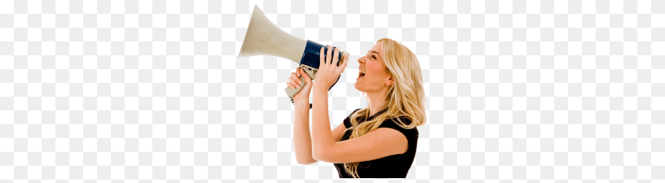 Megaphone, Face, Angry, Shouting, Person Png
