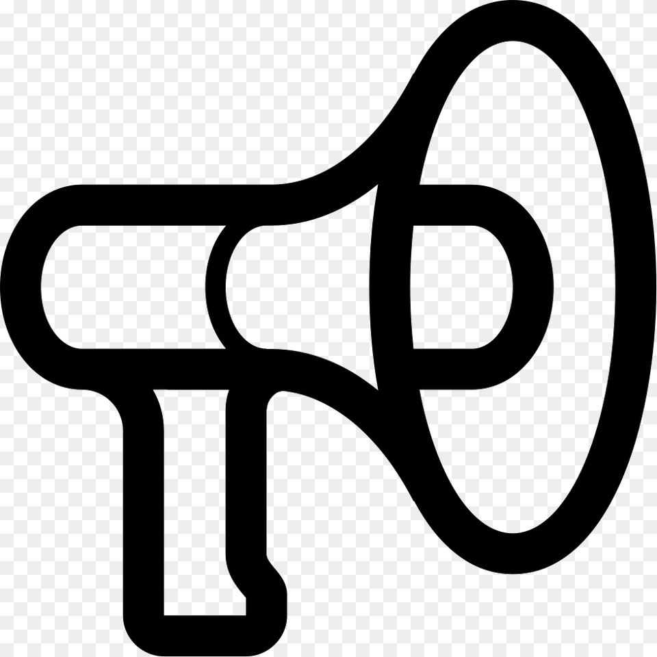 Megaphone, Stencil, Smoke Pipe Free Png Download