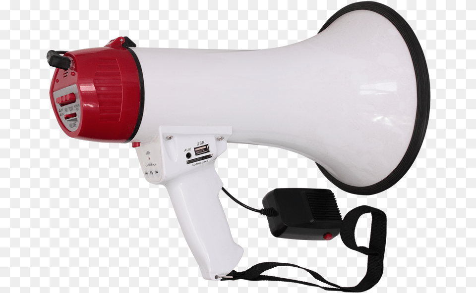 Megaphone 35w Avec Usb Sd Megaphone 35w, Appliance, Blow Dryer, Device, Electrical Device Free Png Download
