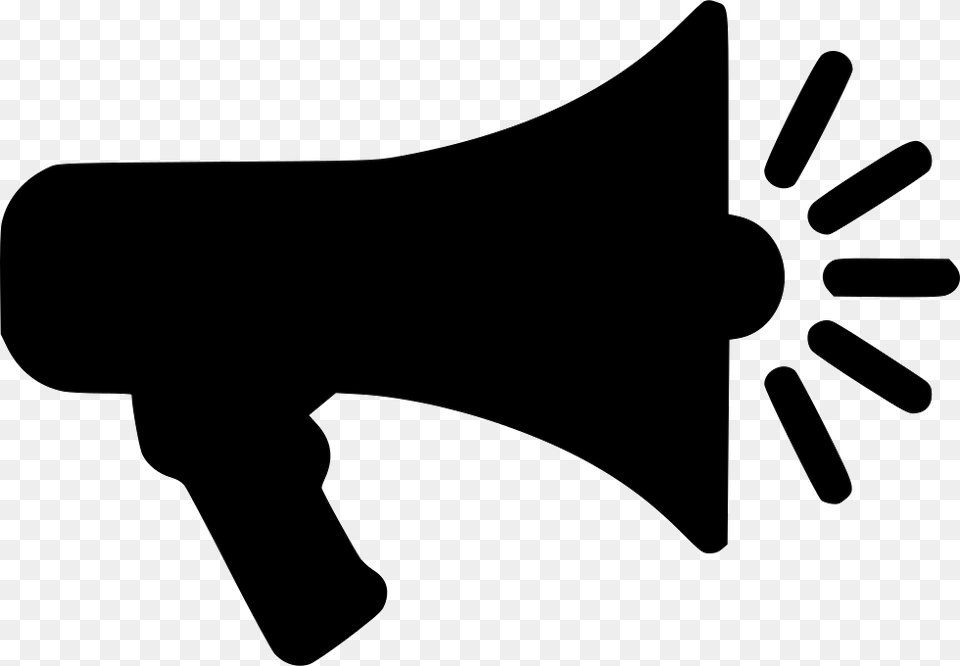 Megaphone, Silhouette, Stencil, Animal, Fish Free Png