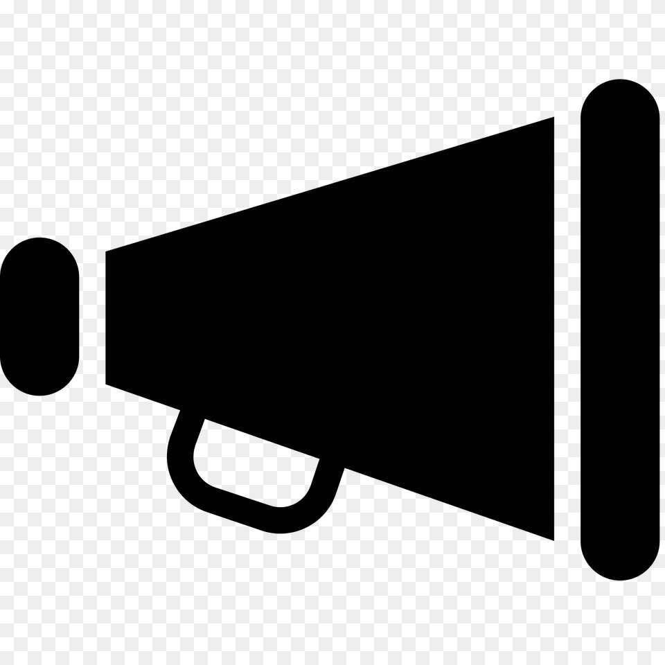 Megaphone, Gray Png