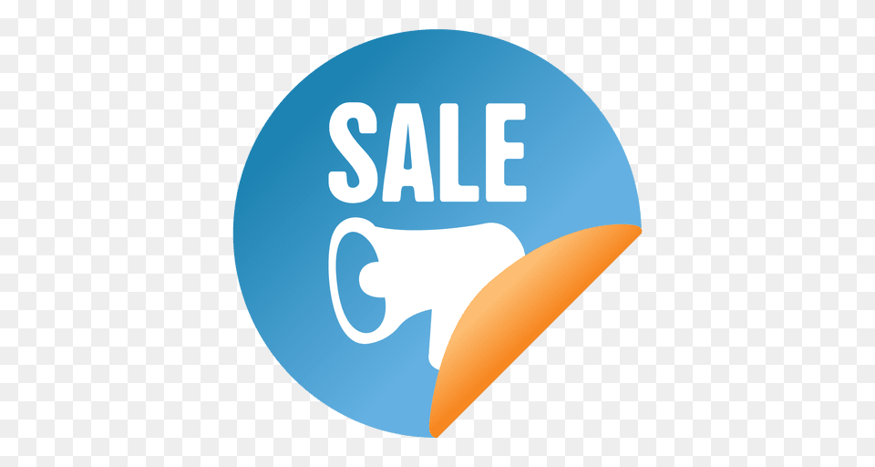Megaphone Flipped Sale Sticker, Cap, Clothing, Hat, Swimwear Free Png Download
