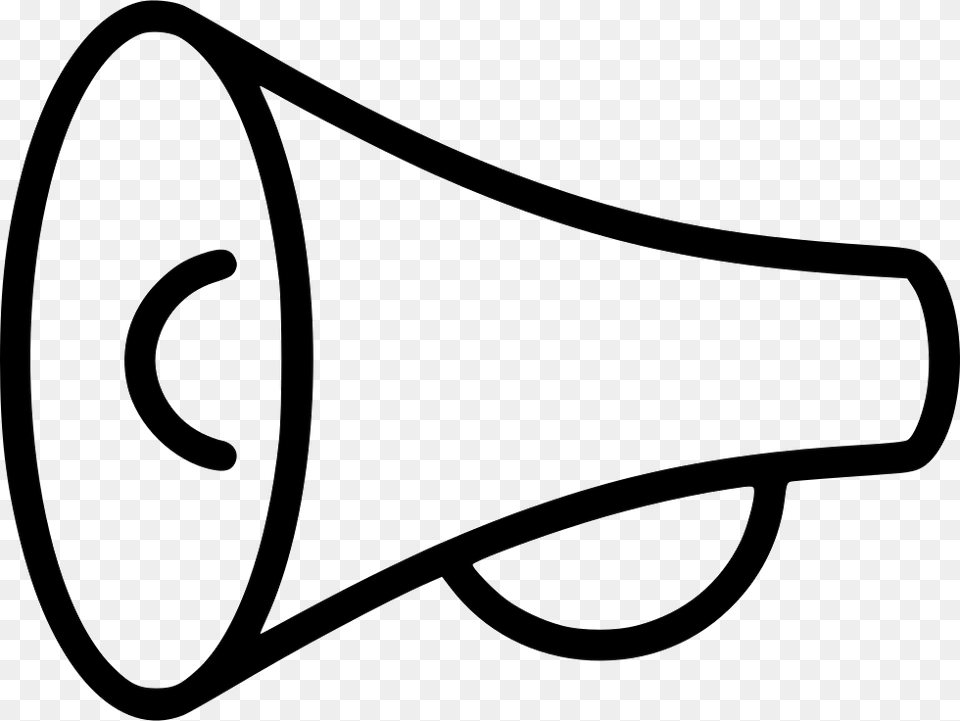 Megaphone Icon, Electronics, Speaker, Stencil, Bow Free Transparent Png