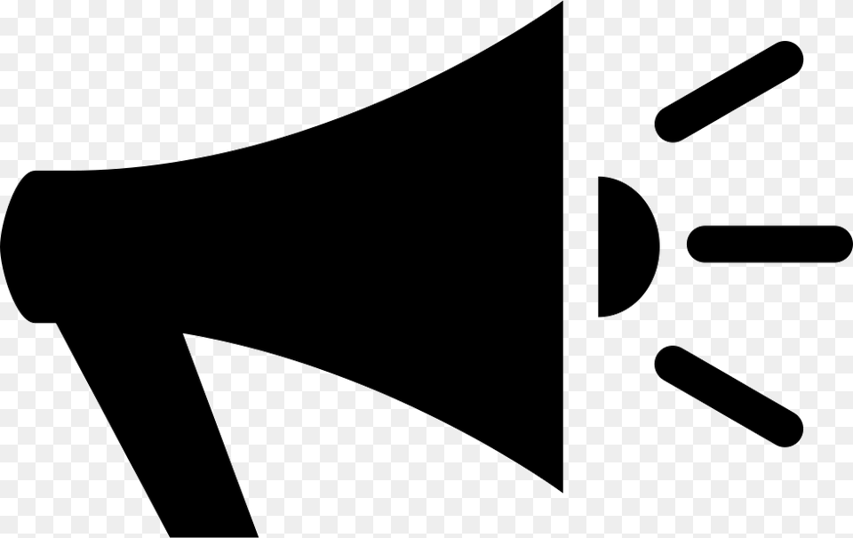 Megaphone Icon Download, Stencil, Lighting Free Png
