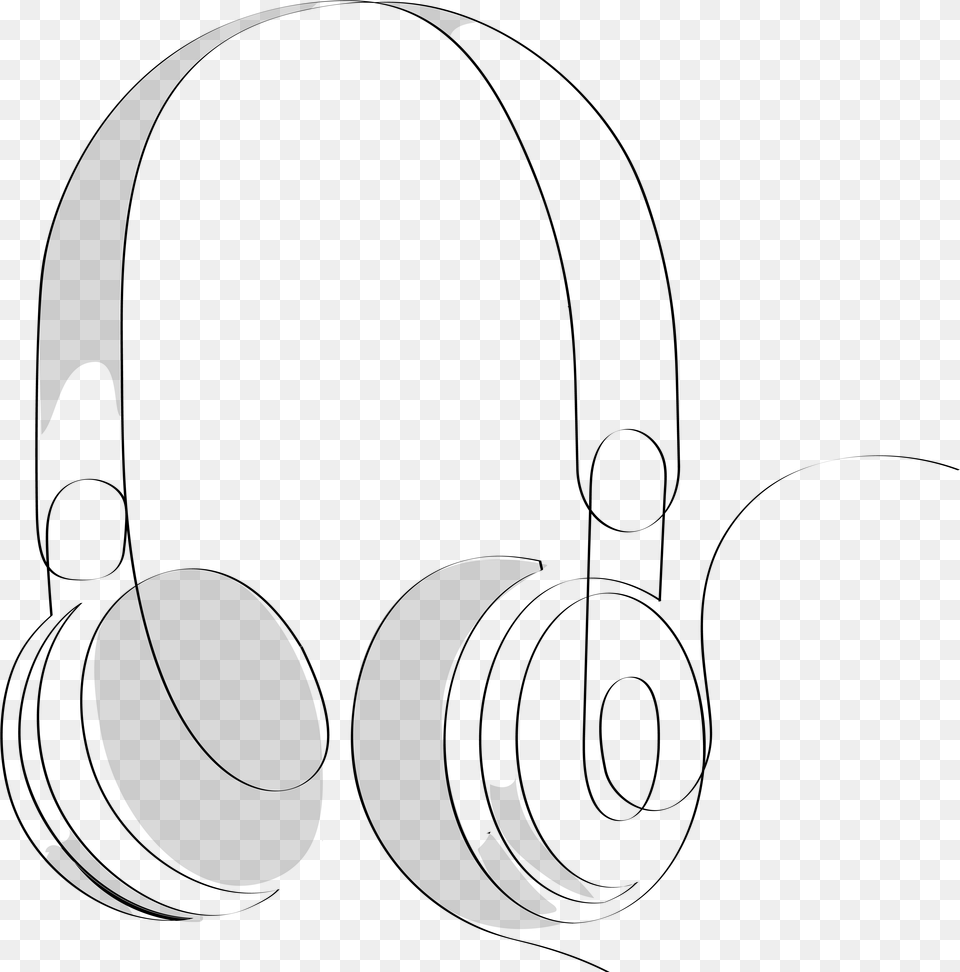 Megaphone Podcastelements 08 18 Headphones, Gray Png