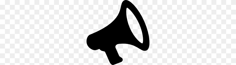 Megaphone Transparent Megaphone Images, Gray Free Png Download