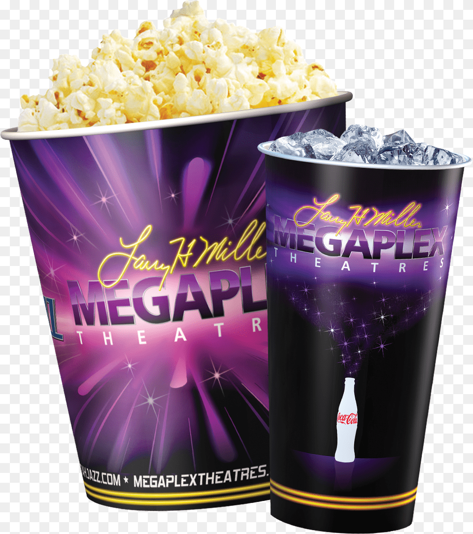 Megaplex Theaters, Food, Popcorn, Can, Tin Free Png