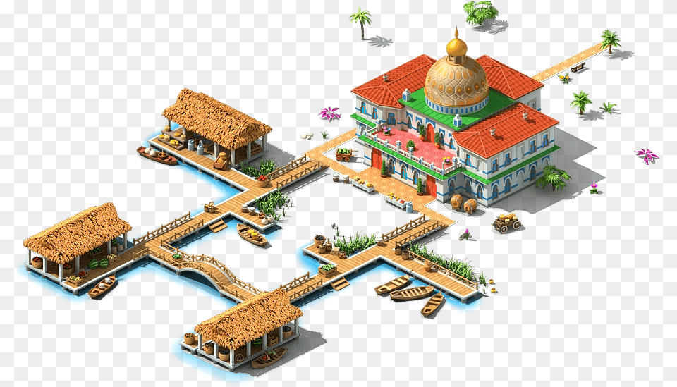 Megapolis Wiki Floating Market Game, Neighborhood, Architecture, Building, City Free Png Download