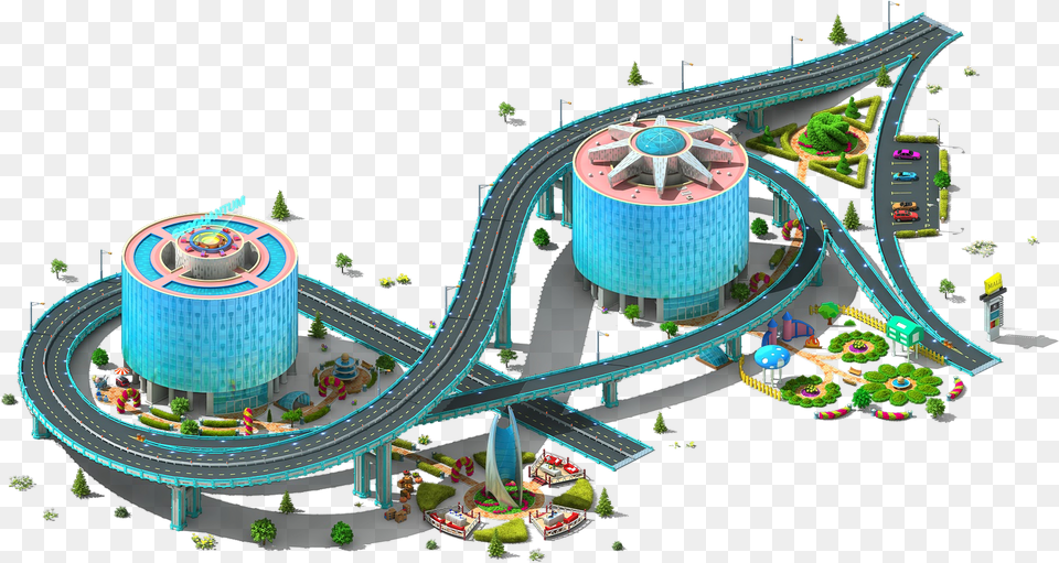 Megapolis Wiki Roller Coaster, Amusement Park, Roller Coaster, Road, Fun Free Png Download