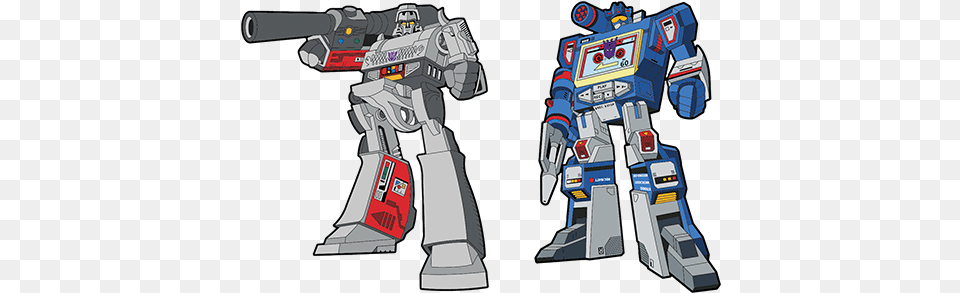 Megatron X Soundwave Retro Pin Set Transformers 2021, Robot, Device, Power Drill, Tool Png Image