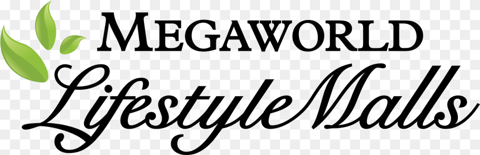 Megaworld Lifestyle Malls Logo, Leaf, Plant, Text, Blackboard Free Transparent Png