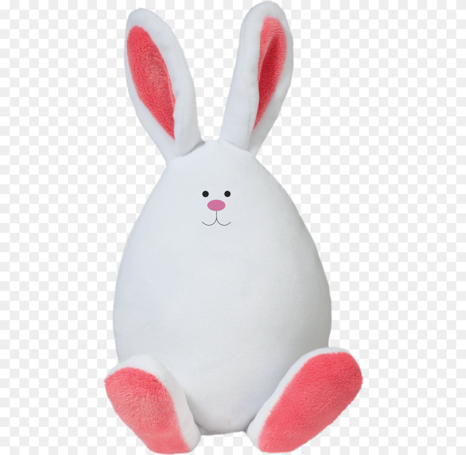 Megg Coral Eggie Bunny Stuffed Toy, Plush, Animal, Rabbit, Mammal Free Transparent Png