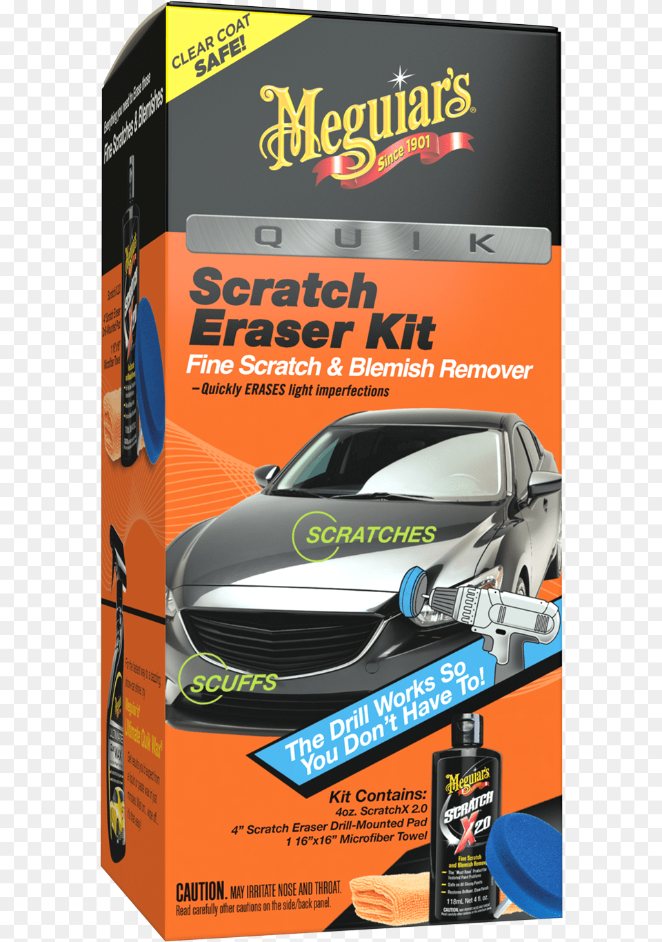 Meguiar S Quik Scratch Eraser Kit All In One Kit To, Advertisement, Poster, Vehicle, Car Free Transparent Png