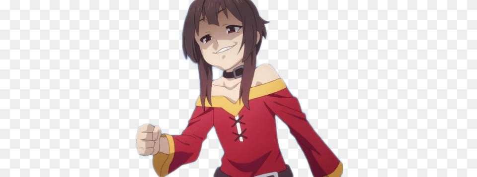 Megumin Anime Faces Meme, Person, Face, Head Png