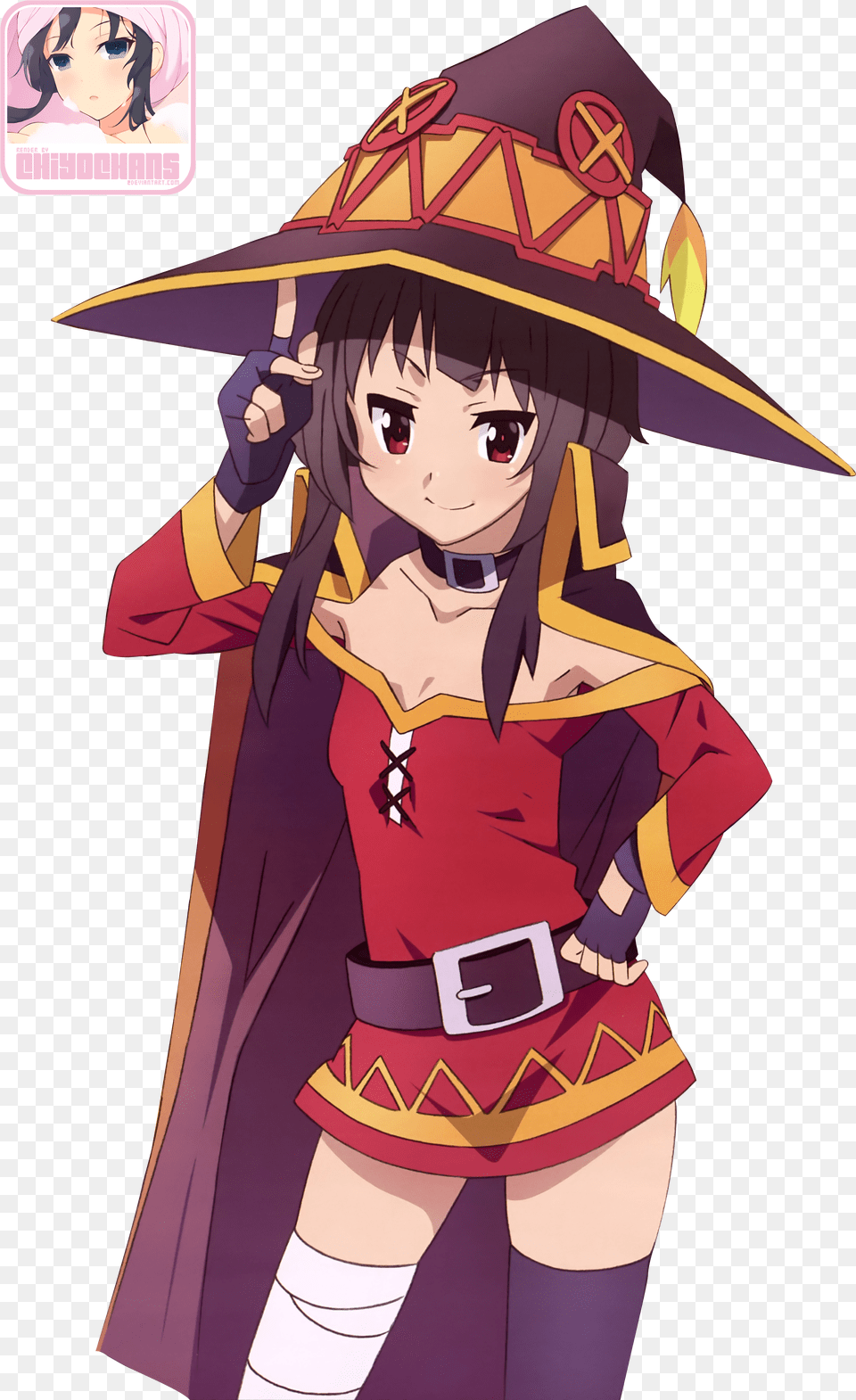 Megumin Arms Out Clip Royalty Download Kono Subarashii Sekai Ni Shukufuku Wo Png Image