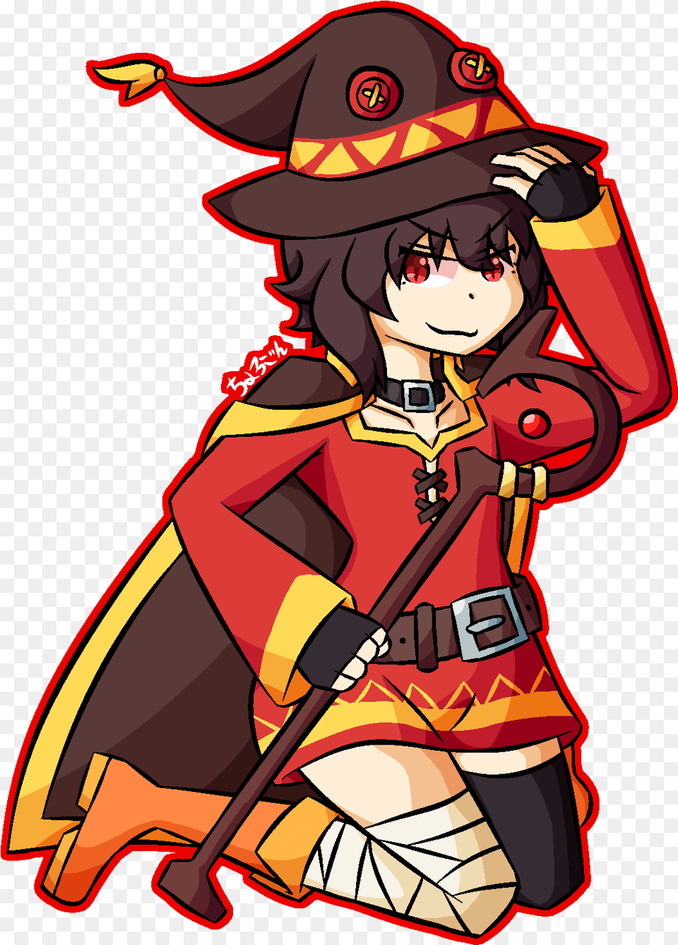 Megumin By Chorogon Fictional Character, Book, Comics, Publication, Person Png