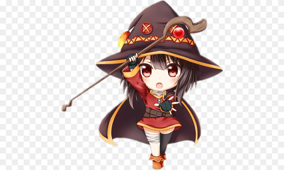 Megumin Konosuba Chibi, Book, Comics, Publication, Adult Png Image