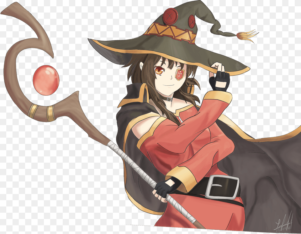 Megumin Megumin Konosuba, Book, Comics, Publication, Face Free Transparent Png