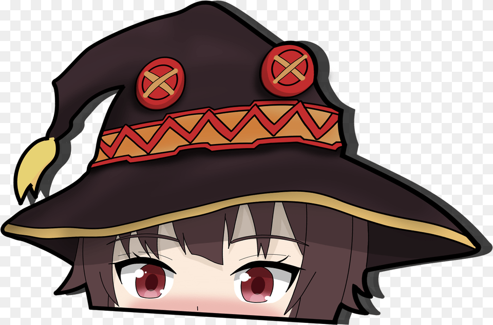 Megumin Peeker Fictional Character, Clothing, Hat, Person Free Png