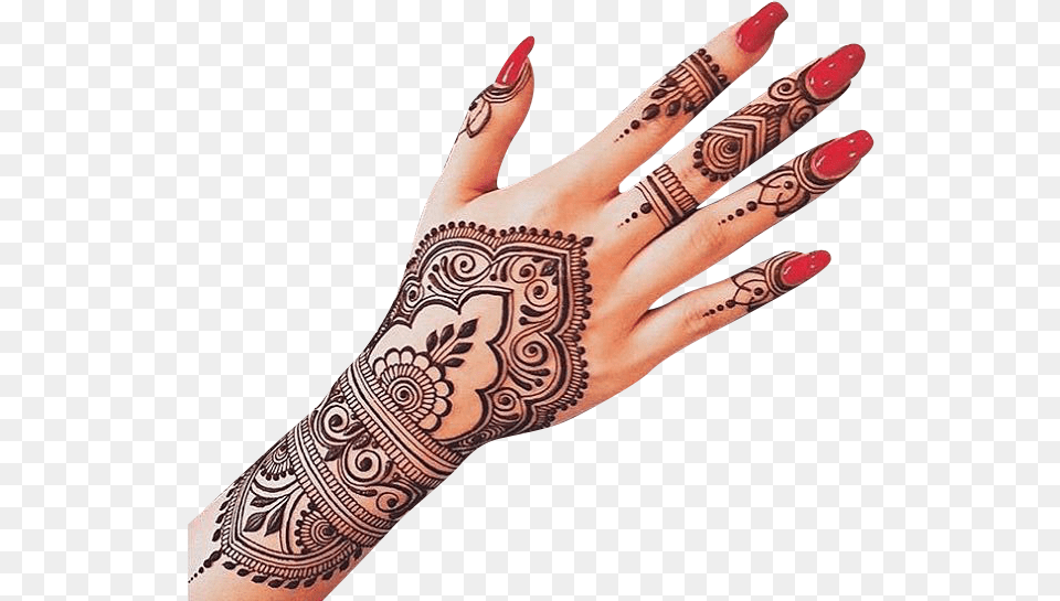 Mehndi Hand Henna Tattoo, Body Part, Finger, Person, Skin Free Png Download