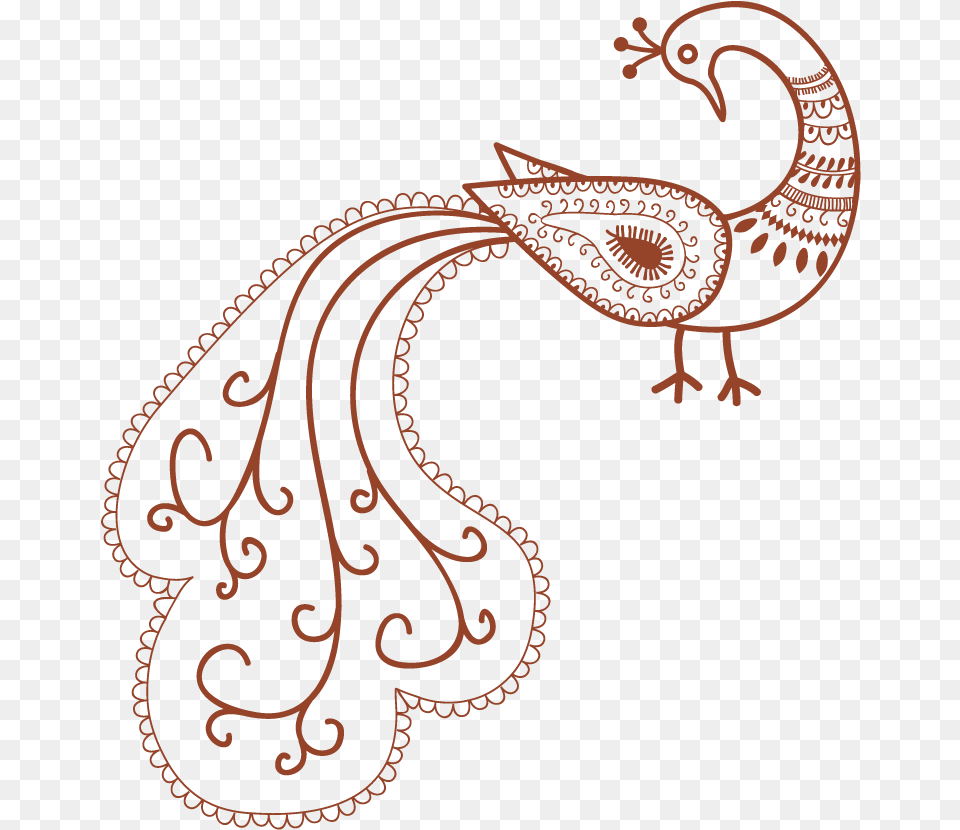 Mehndi Tattoo Peacock Transprent Mehndi Patterns, Pattern, Paisley Free Png