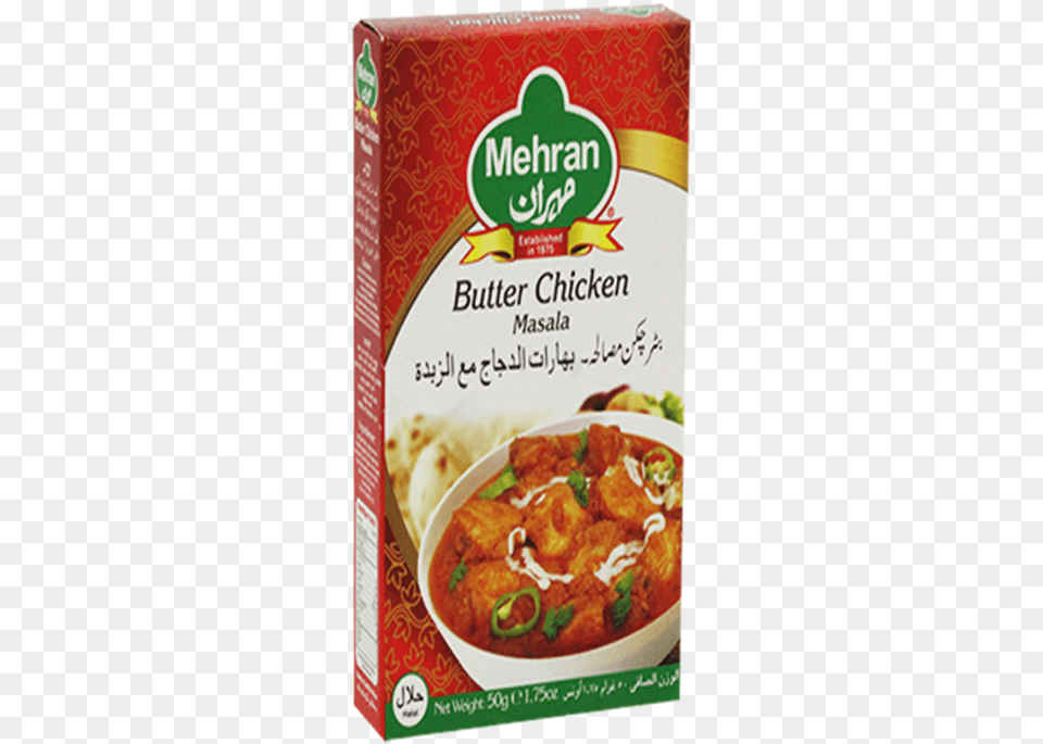 Mehran Masala 50g Butter Chicken Red Curry, Food, Meal, Ketchup, Dish Free Transparent Png