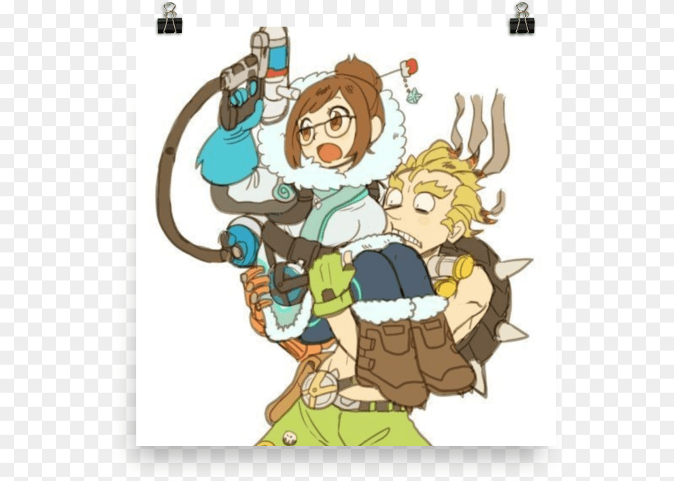 Mei And Junkrat Overwatch Mei X Junkrat, Book, Comics, Publication, Baby Free Transparent Png